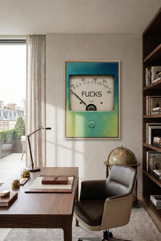 Zero F*cks Canvas PRINT