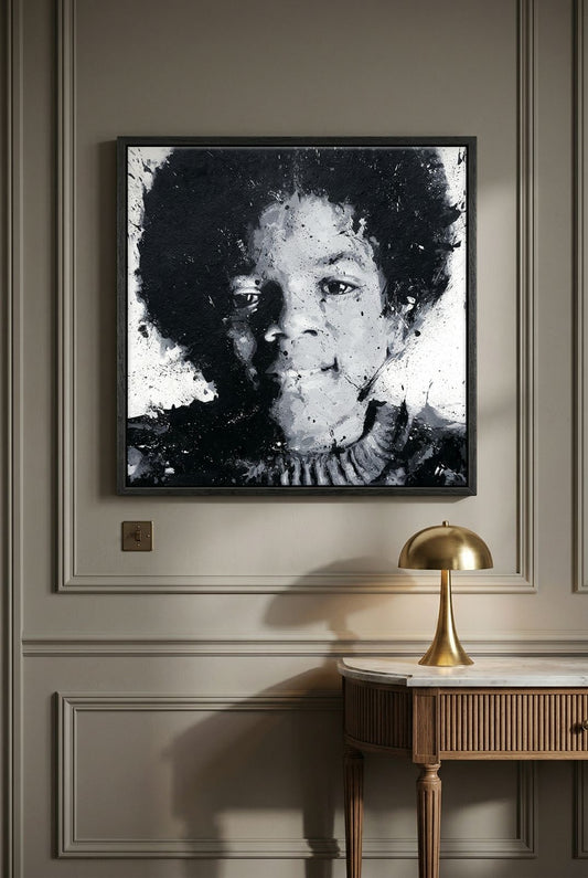 Young Michael Jackson Canvas PRINT