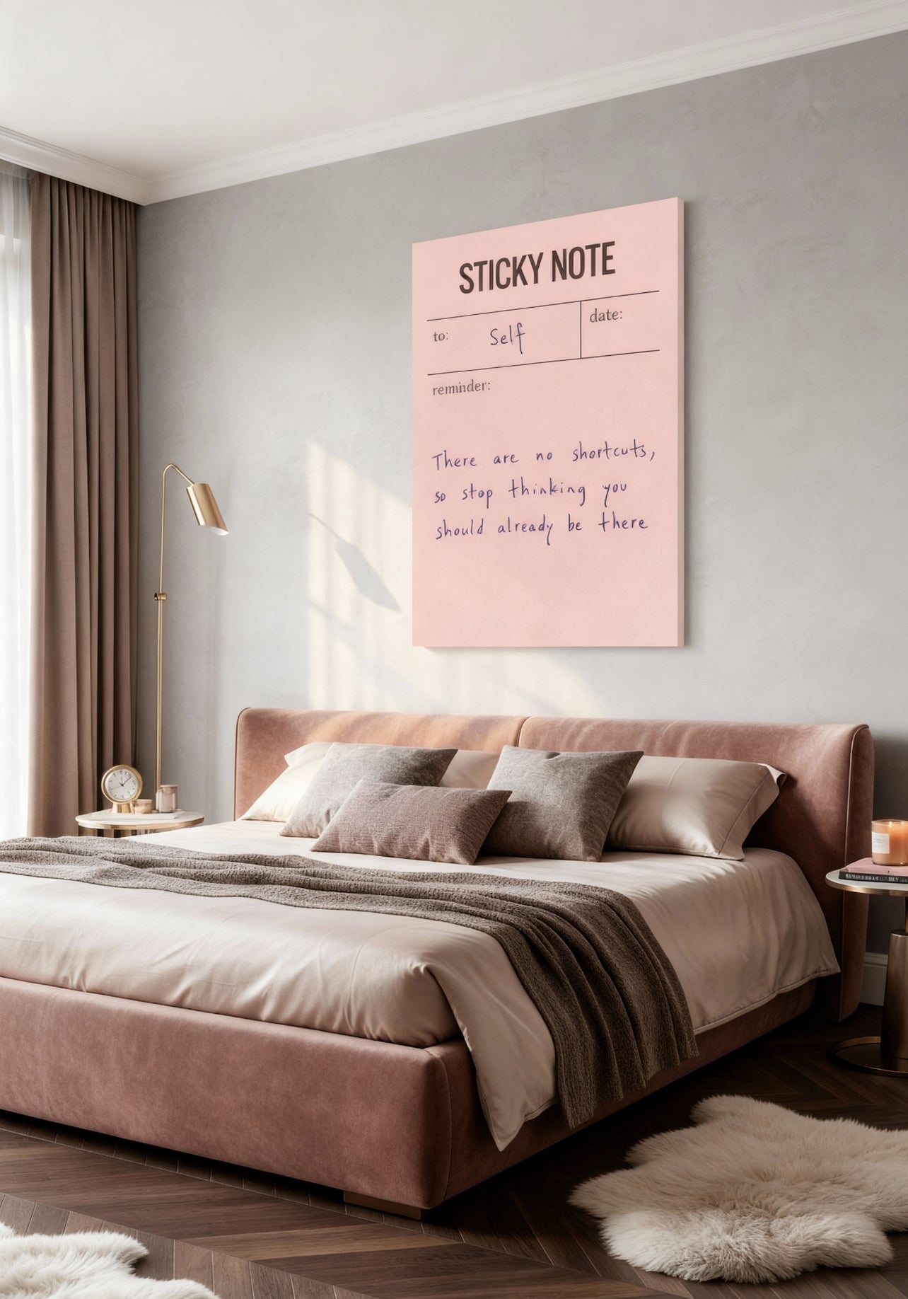 Sticky Note Original Canvas PRINT
