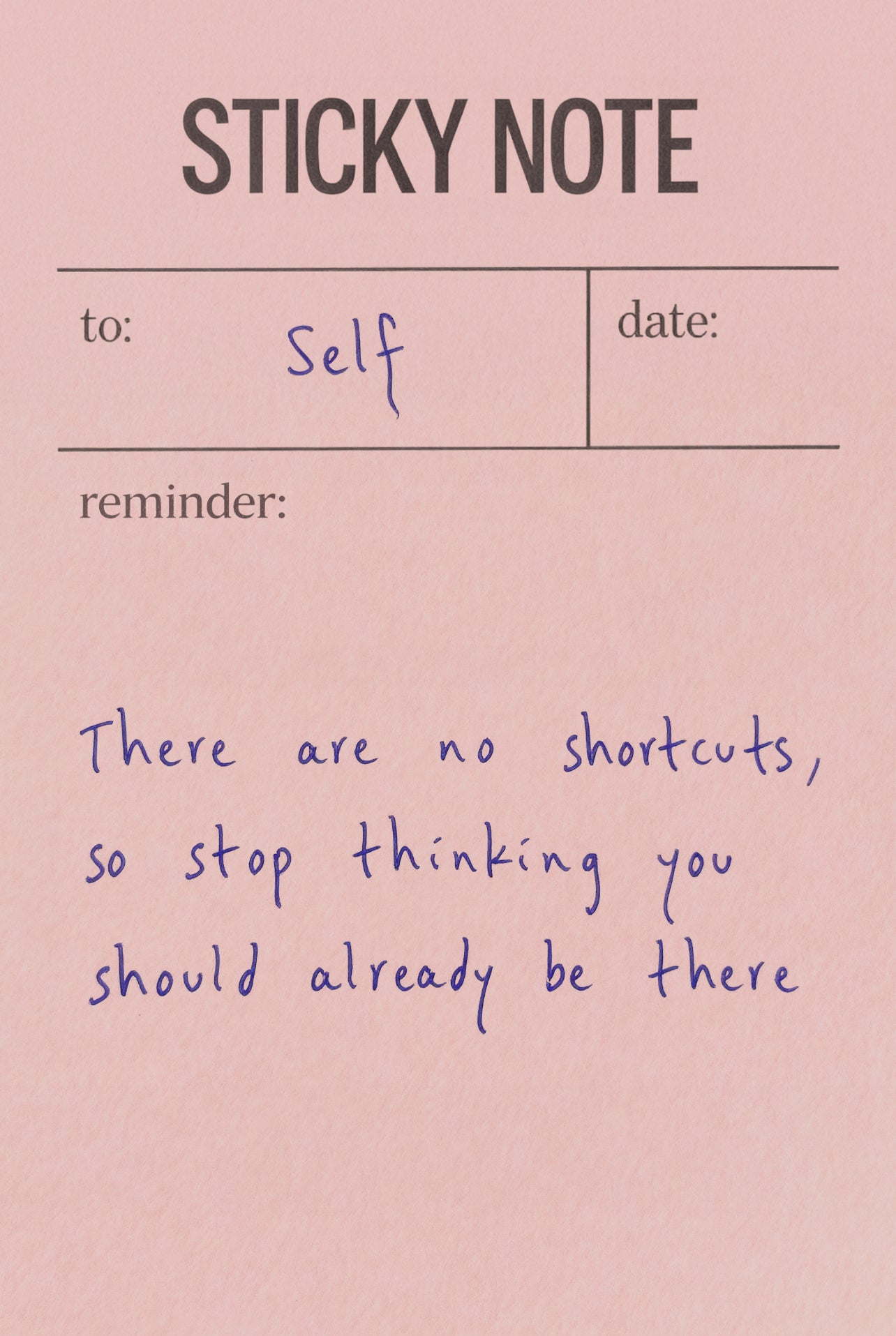 Sticky Note Original Canvas PRINT