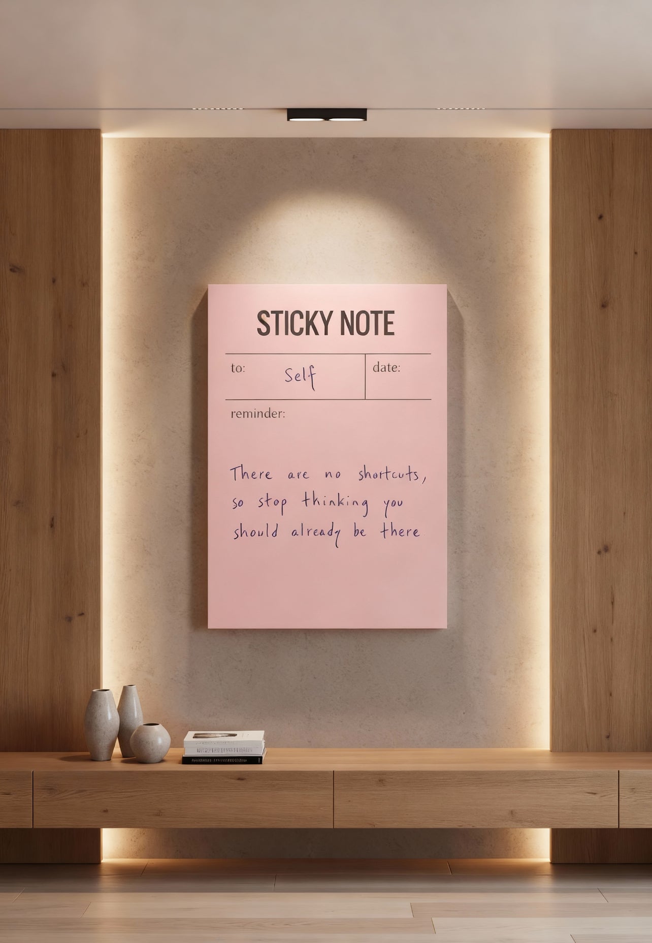 Sticky Note Original Canvas PRINT