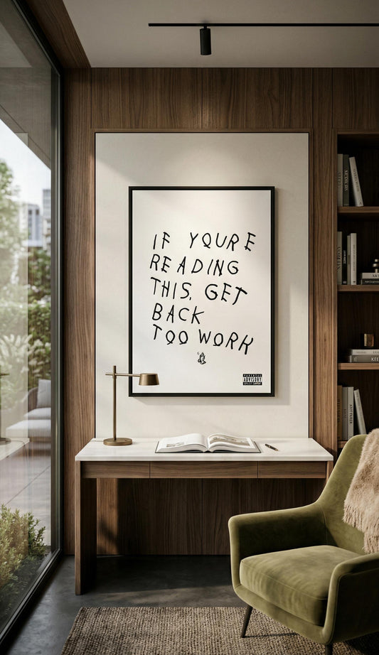 Get Back Too Work Canvas PRINT