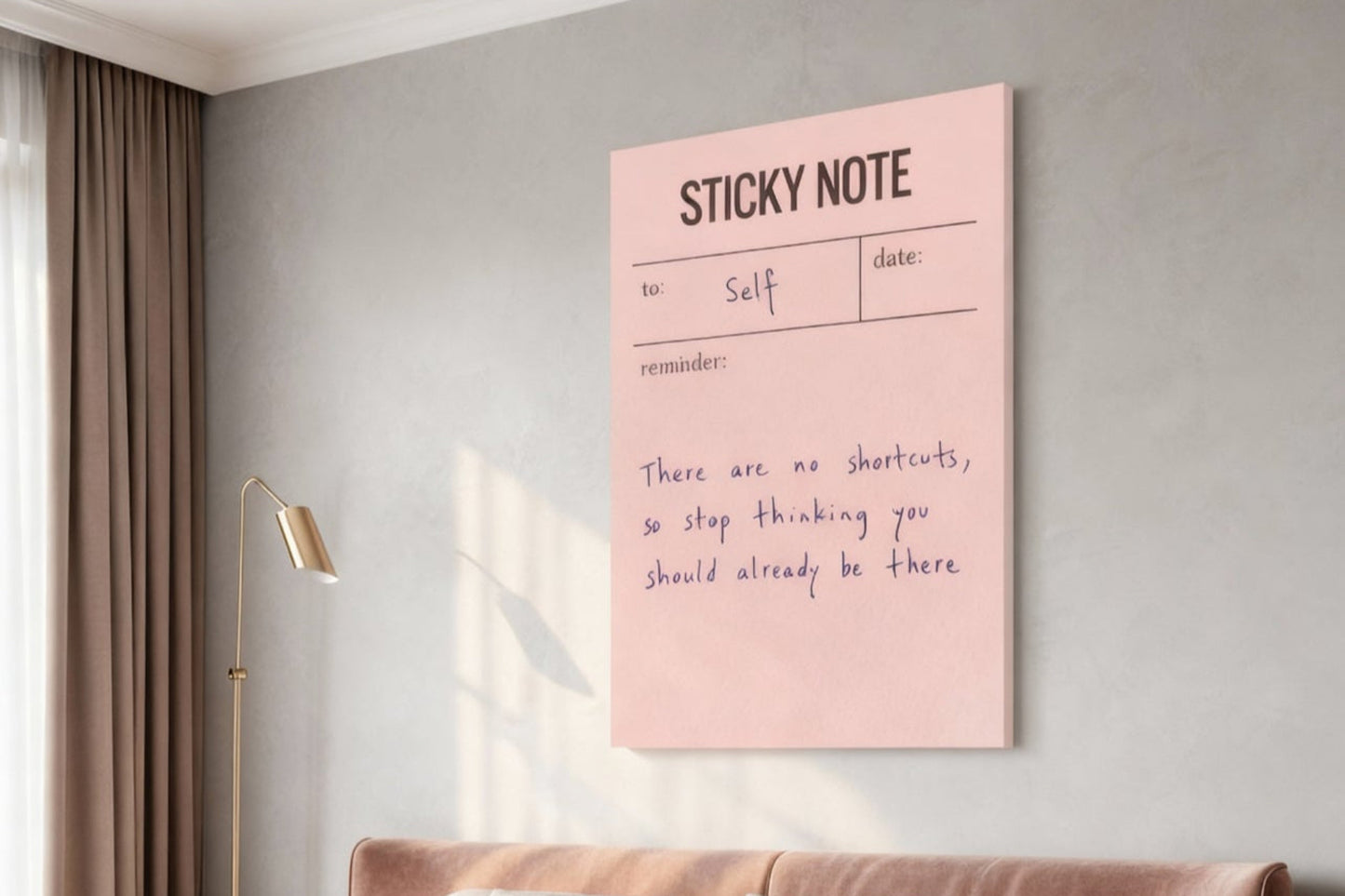 Sticky Note Original Canvas PRINT