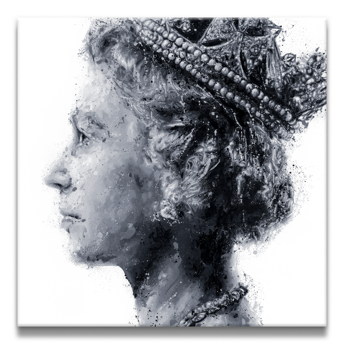 Young Queen Elizabeth II Canvas PRINT