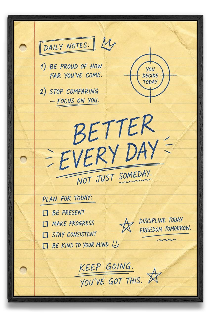Better Every Day Canvas PRINT