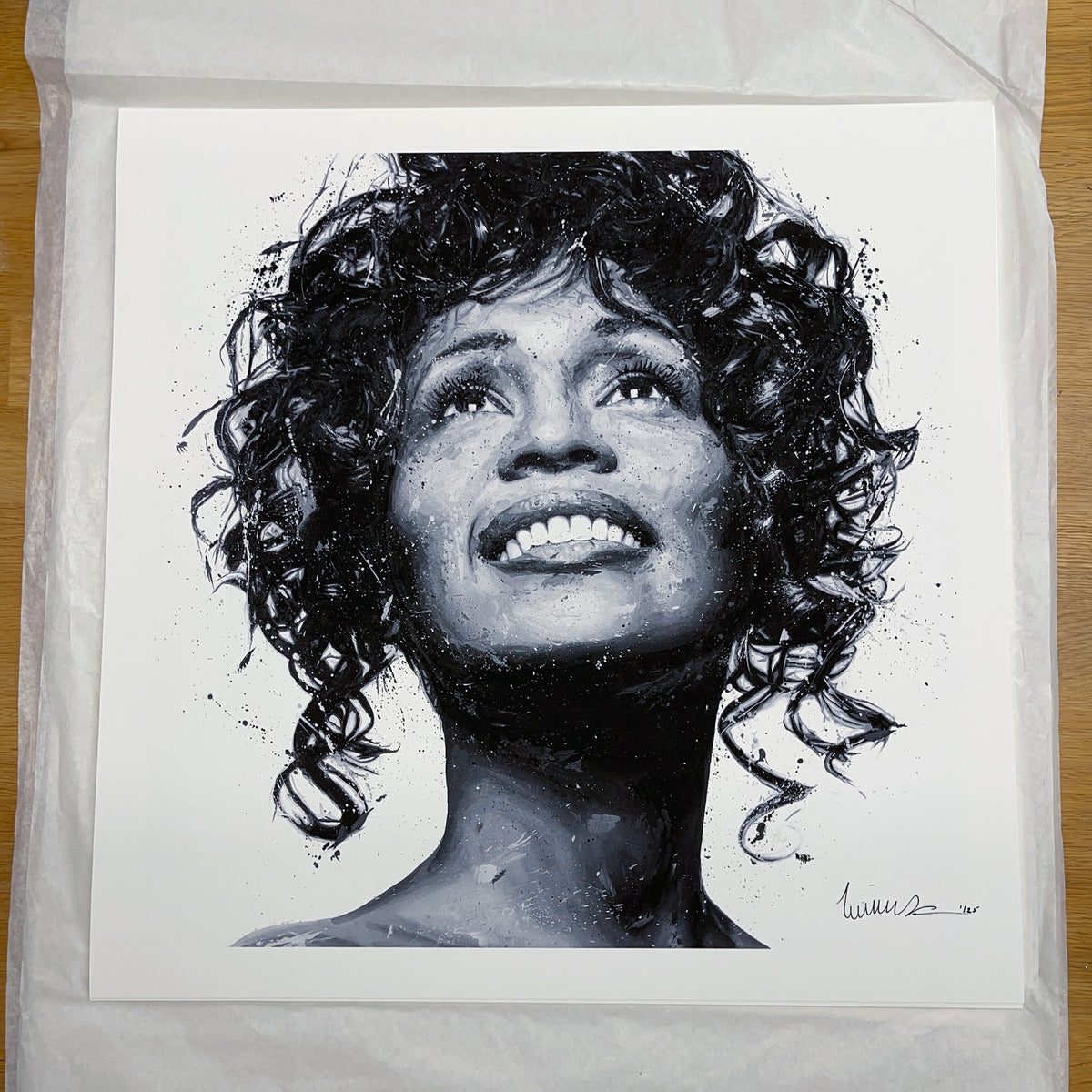 Whitney Houston Limited Edition PRINT – Laurence M White