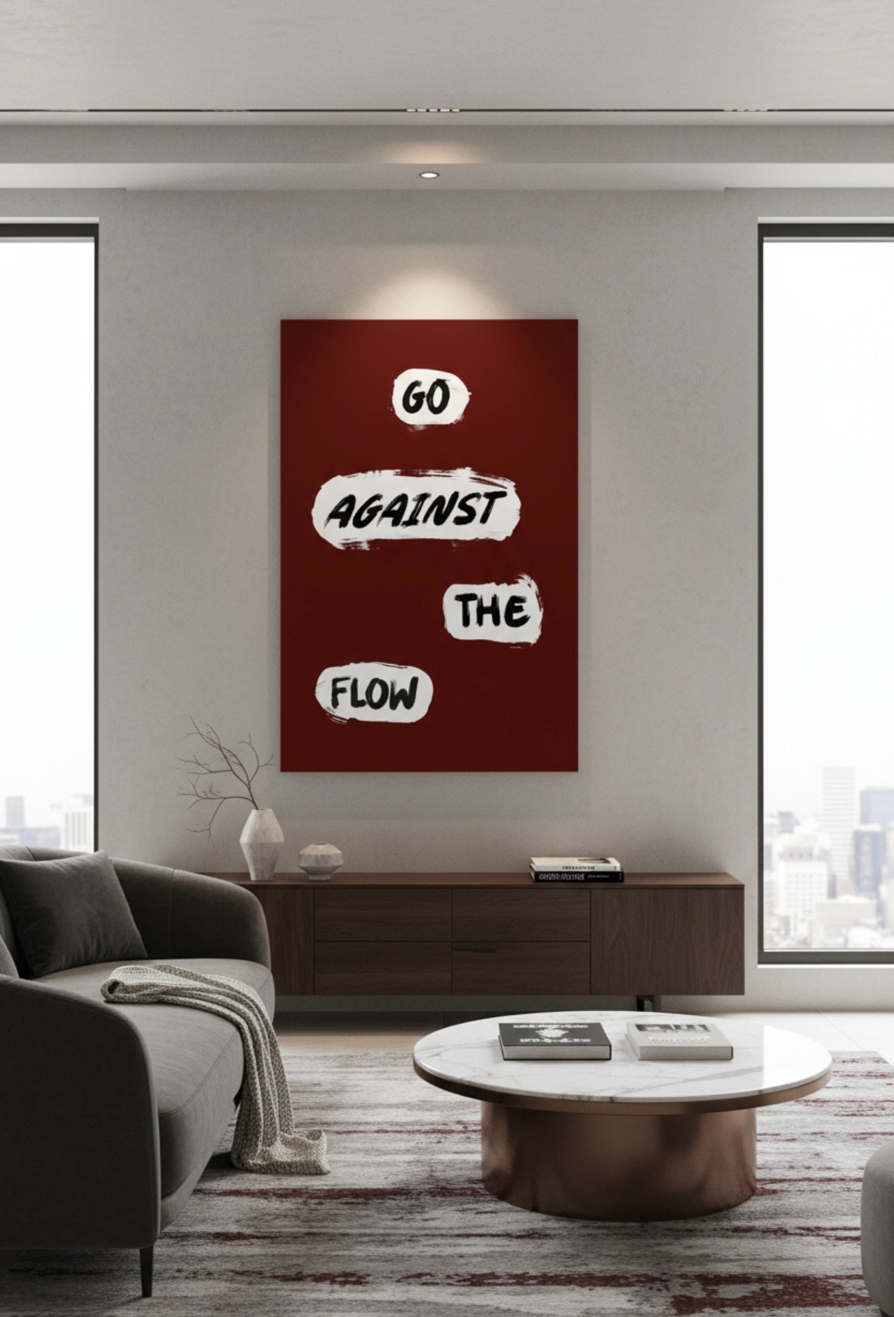 Against The Glow Canvas PRINT