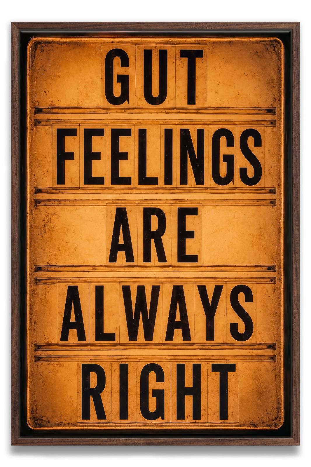 Gut Feelings Canvas PRINT
