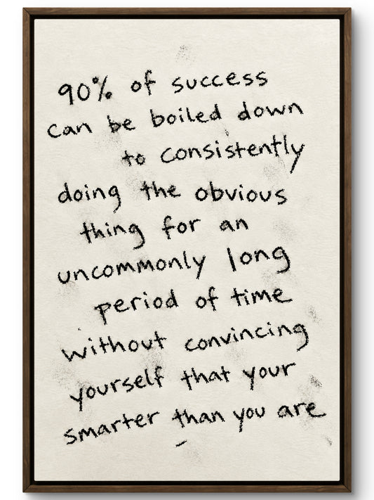 90% of Success Is Boiled Down to Consistency