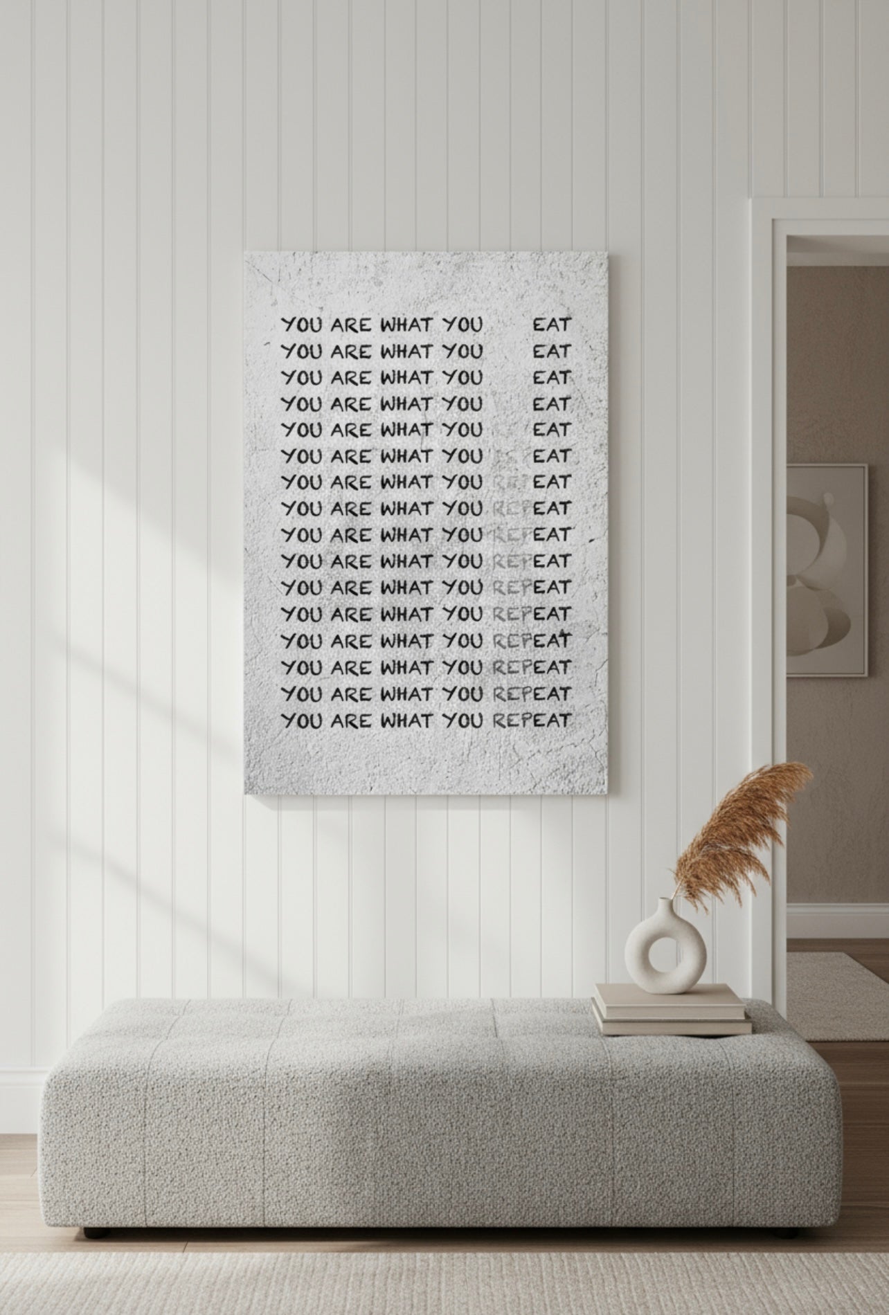 You Are What You Repeat Canvas PRINT