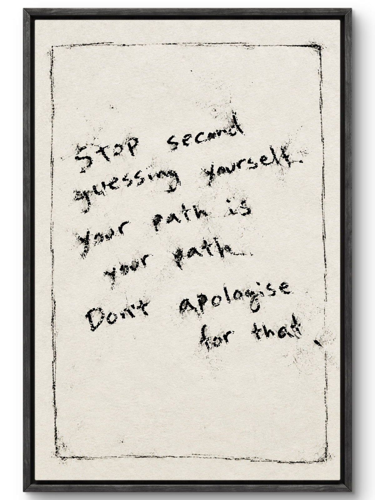 Stop Second Guessing Yourself