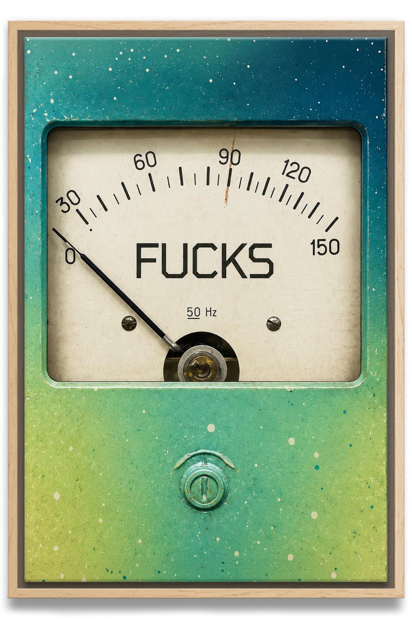 Zero F*cks Canvas PRINT