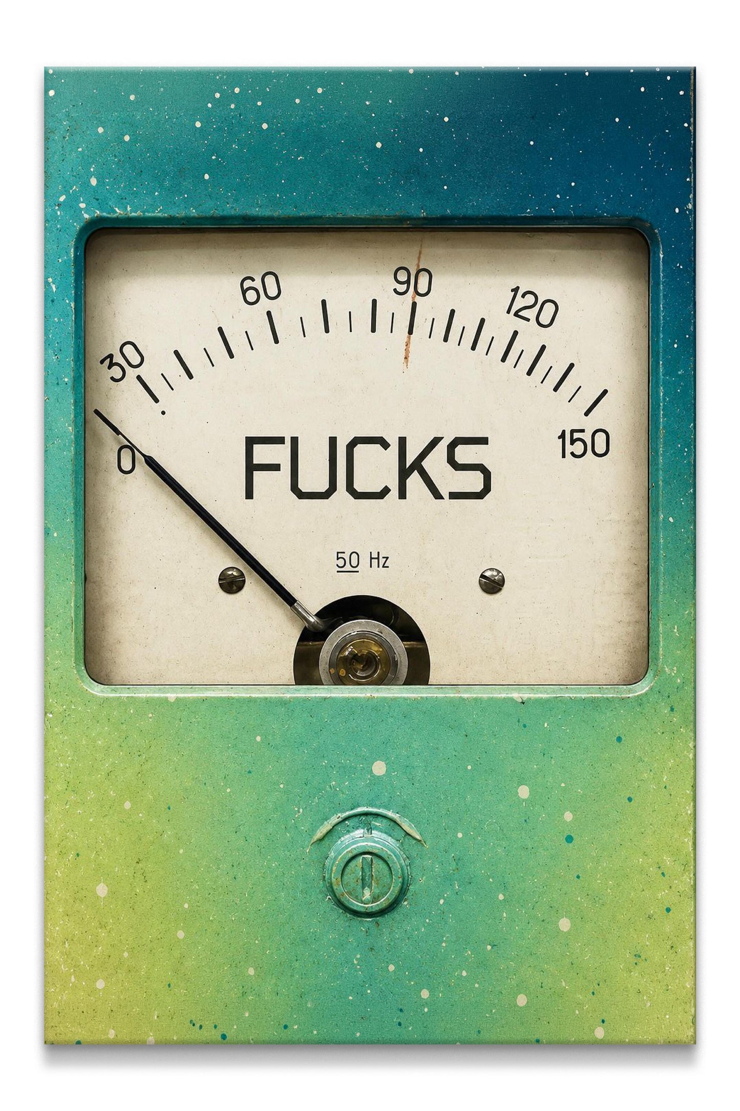 Zero F*cks Canvas PRINT