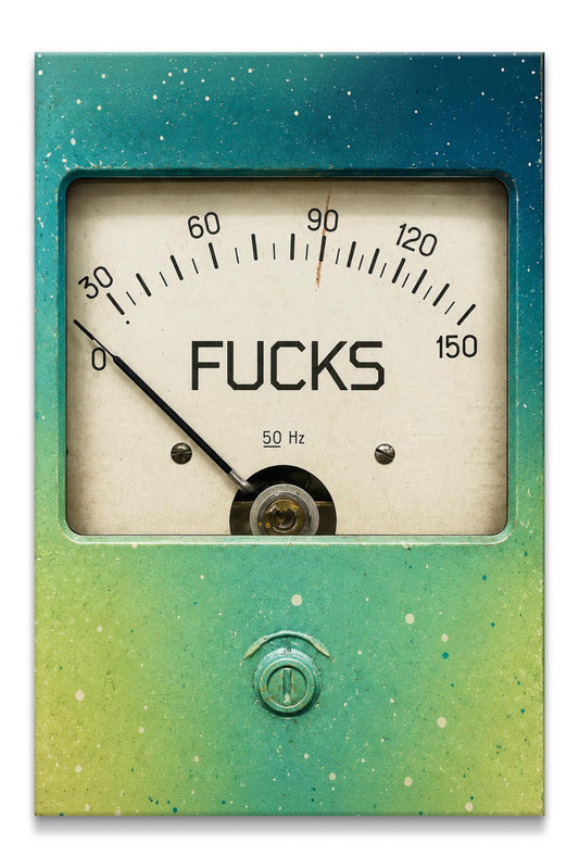 Zero F*cks Canvas PRINT