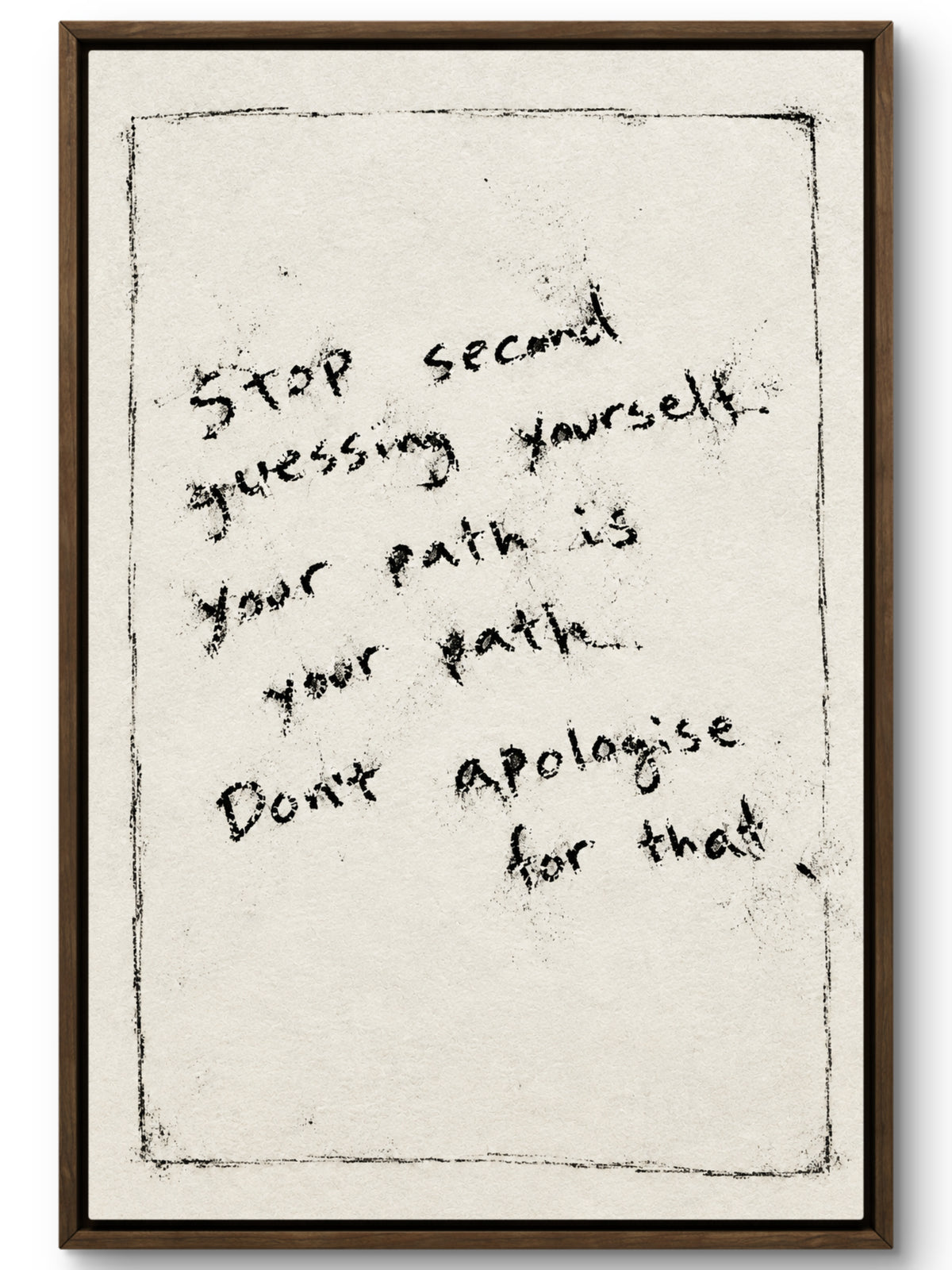 Stop Second Guessing Yourself