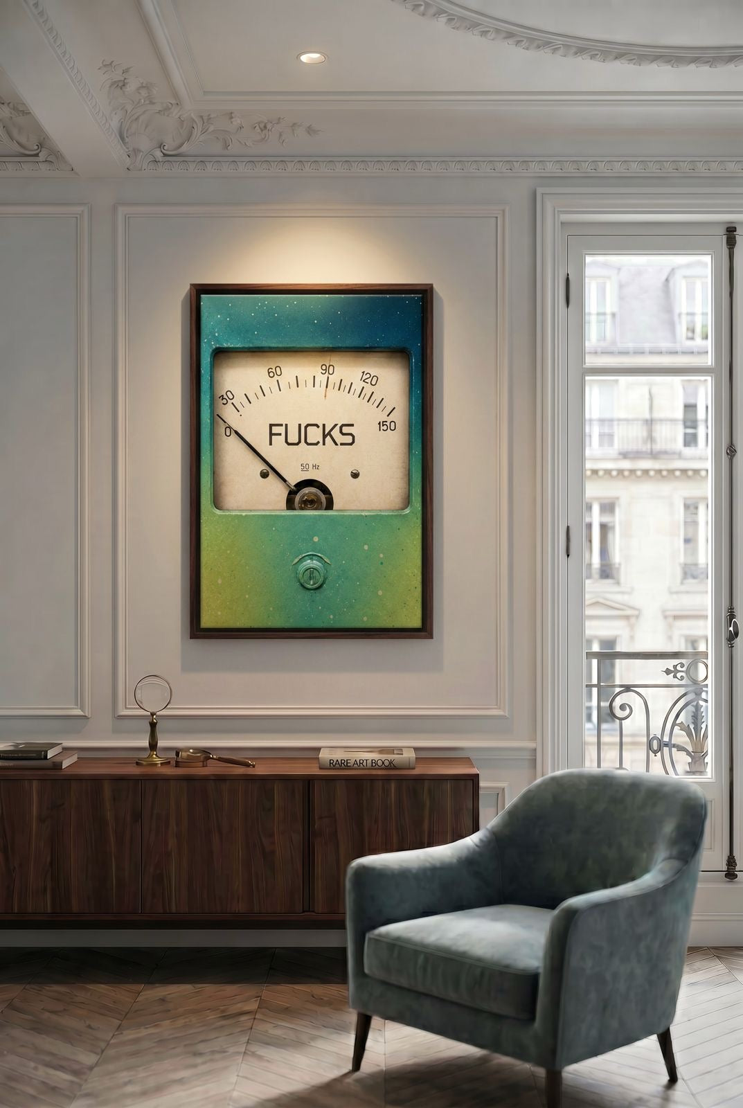 Zero F*cks Canvas PRINT