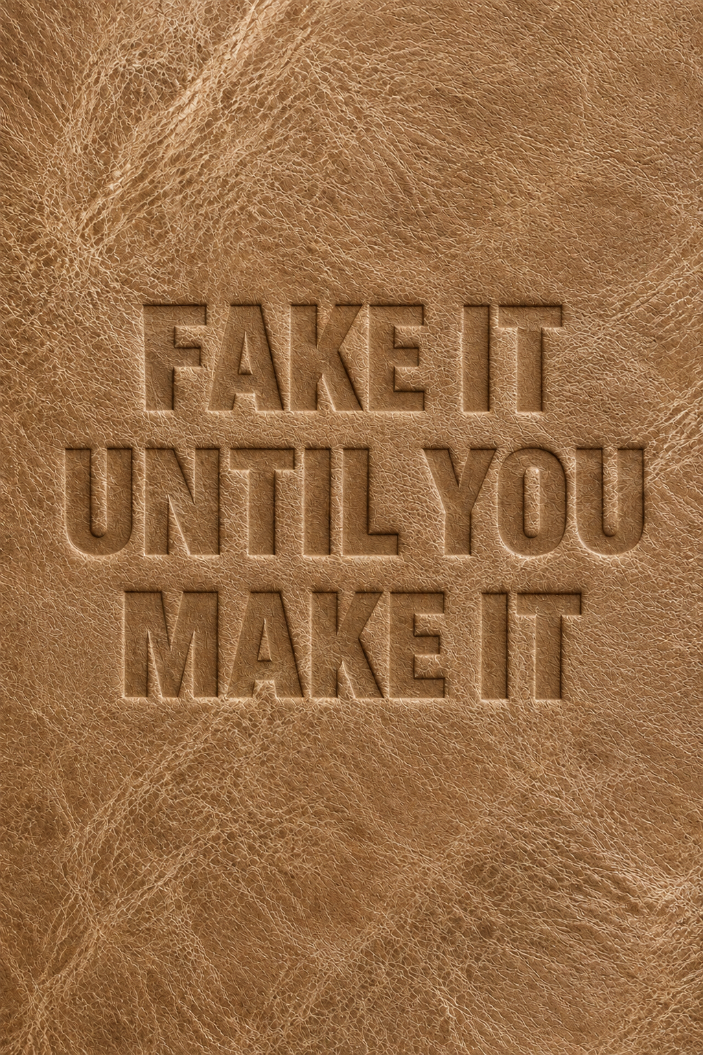 Fake It Until…