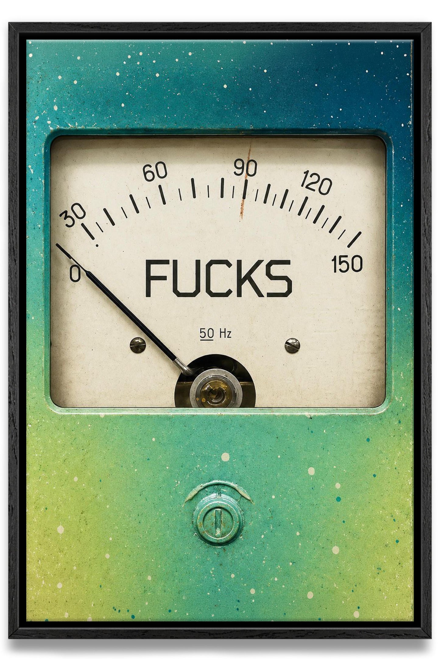 Zero F*cks Canvas PRINT