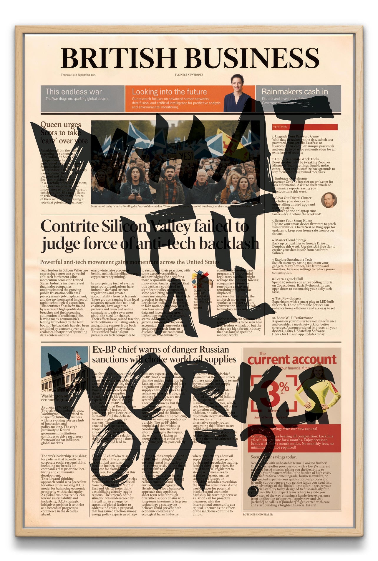 What If Canvas PRINT