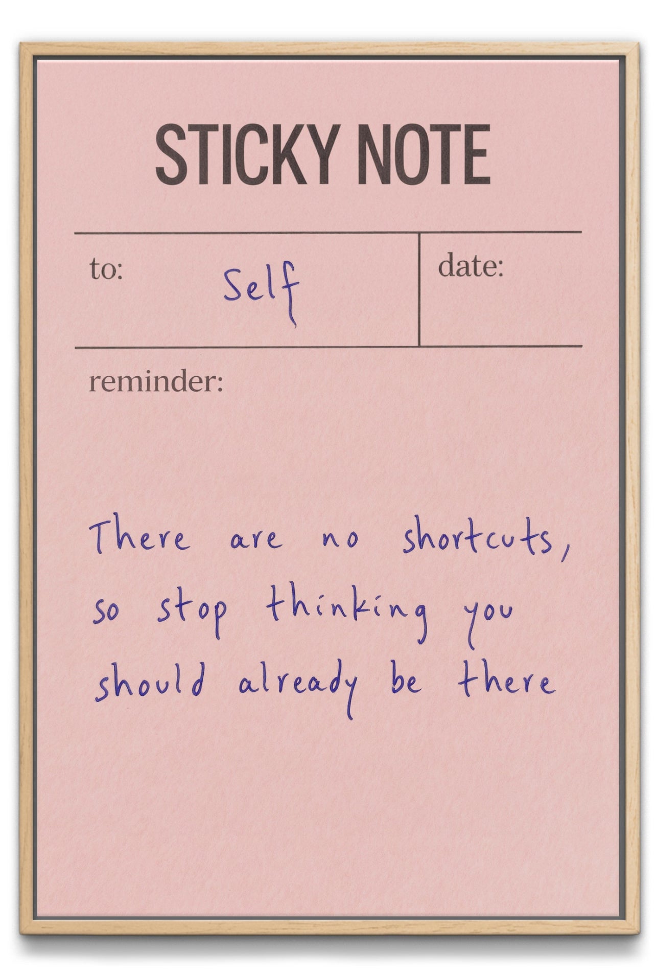 Sticky Note Canvas PRINT