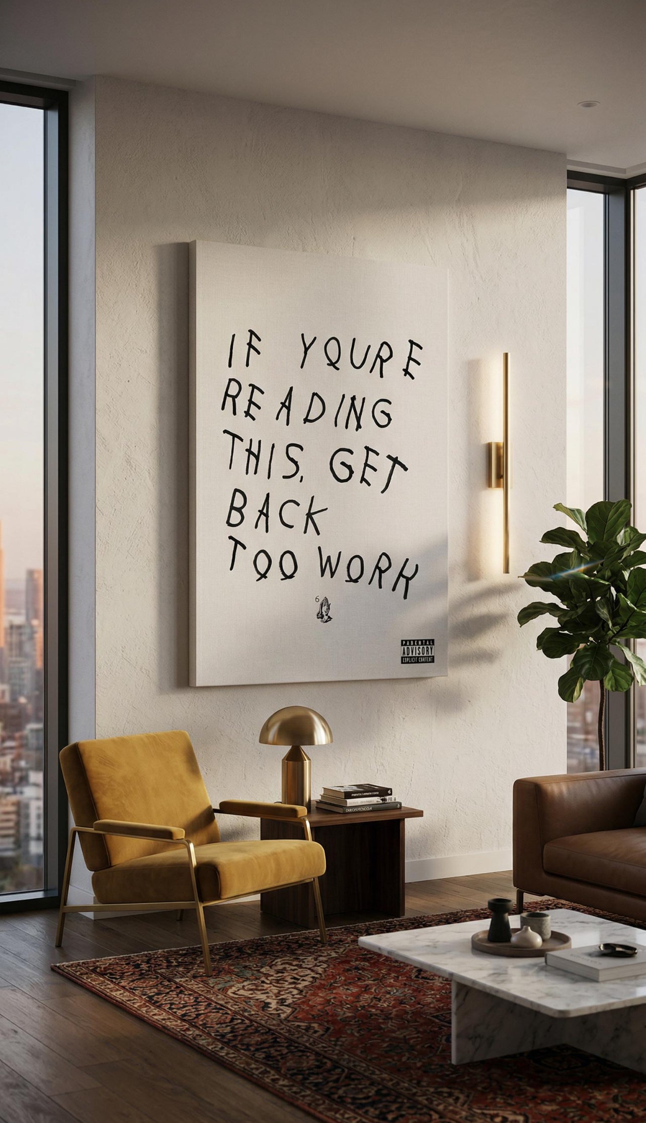 Get Back Too Work Canvas PRINT