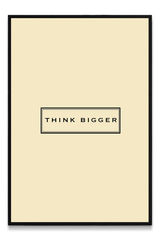 Think Bigger Canvas PRINT