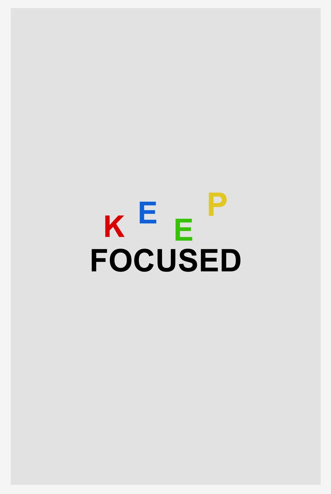 Keep Focused Canvas PRINT