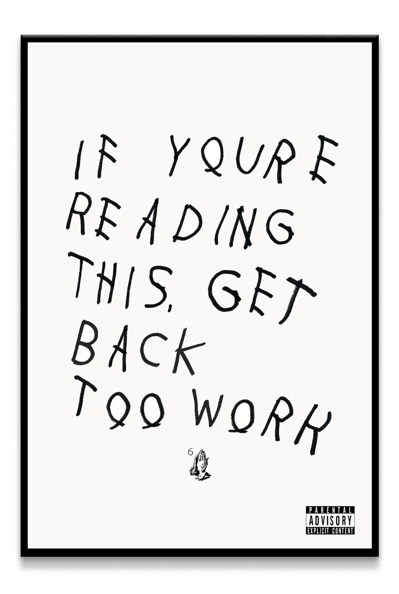 Get Back Too Work Canvas PRINT