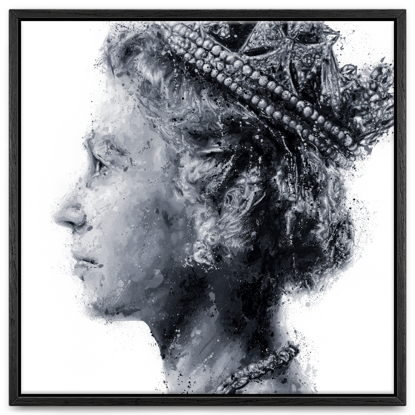 Young Queen Elizabeth II Canvas PRINT