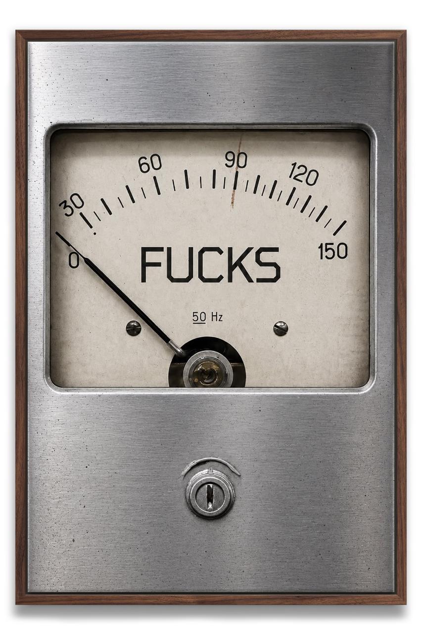 Zero F*cks Canvas PRINT