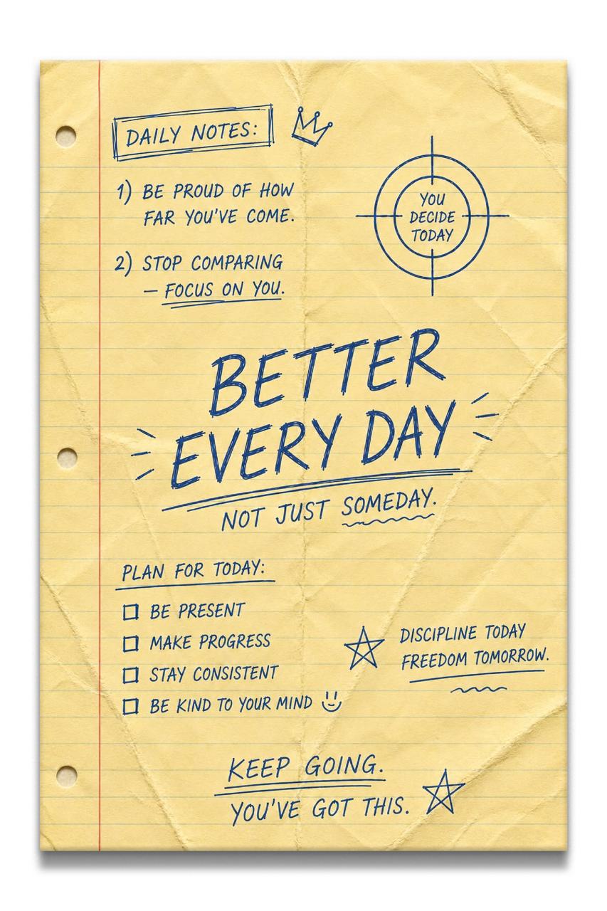 Better Every Day Canvas PRINT