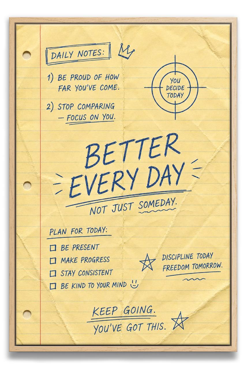 Better Every Day Canvas PRINT