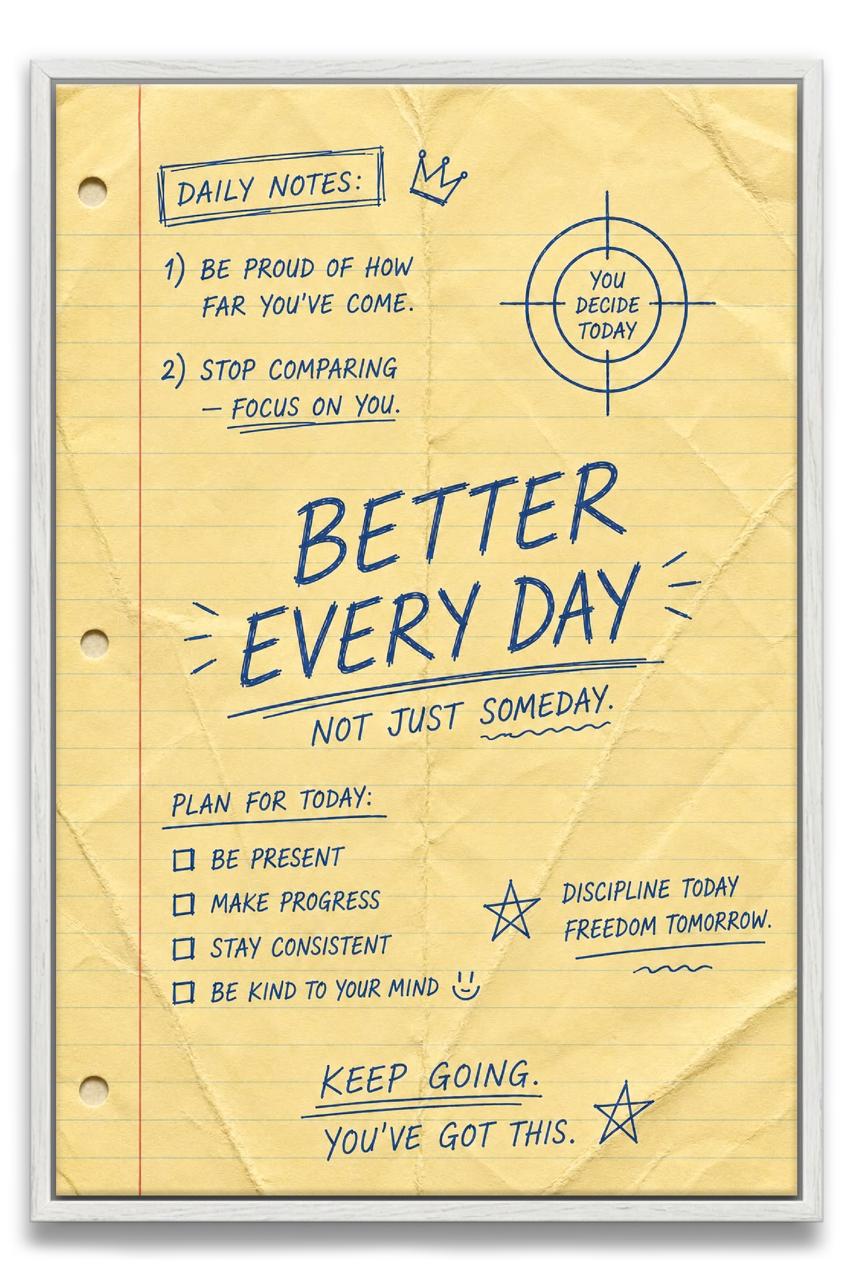 Better Every Day Canvas PRINT