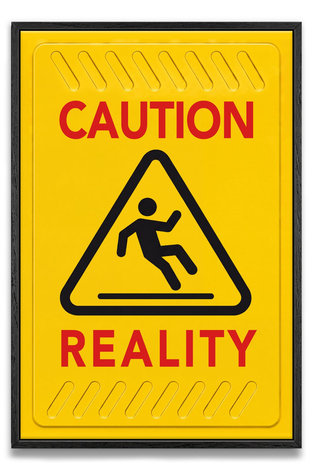 Caution Reality Canvas PRINT