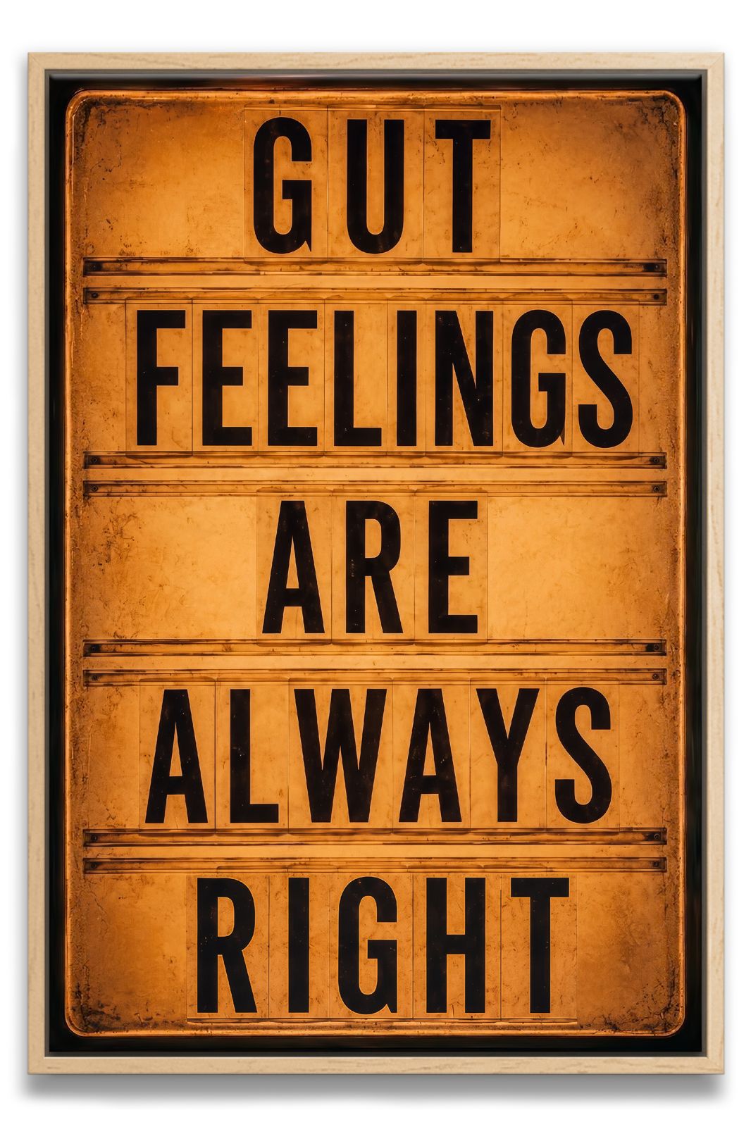 Gut Feelings Canvas PRINT