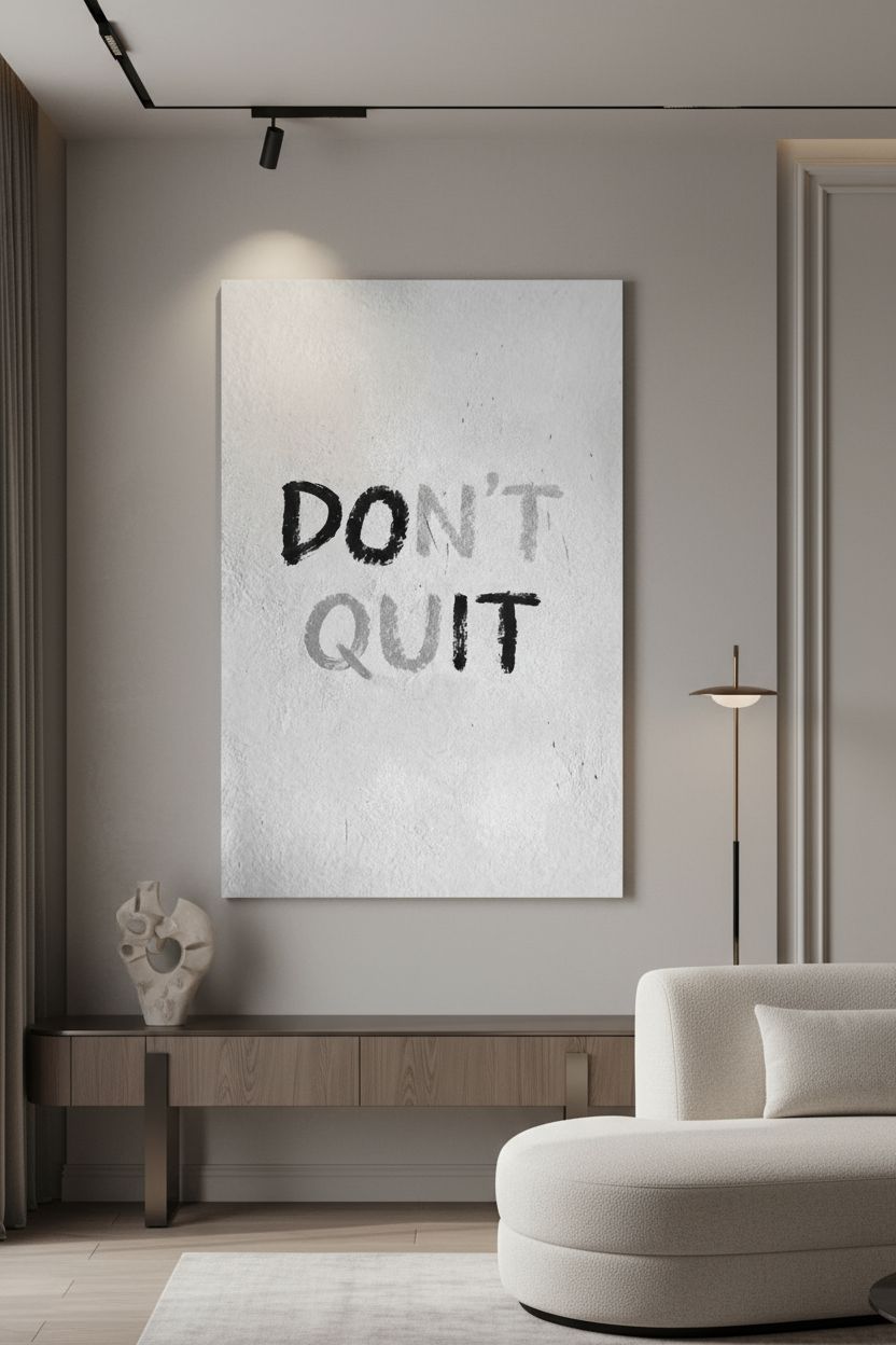 Don’t Quit Original Canvas PRINT