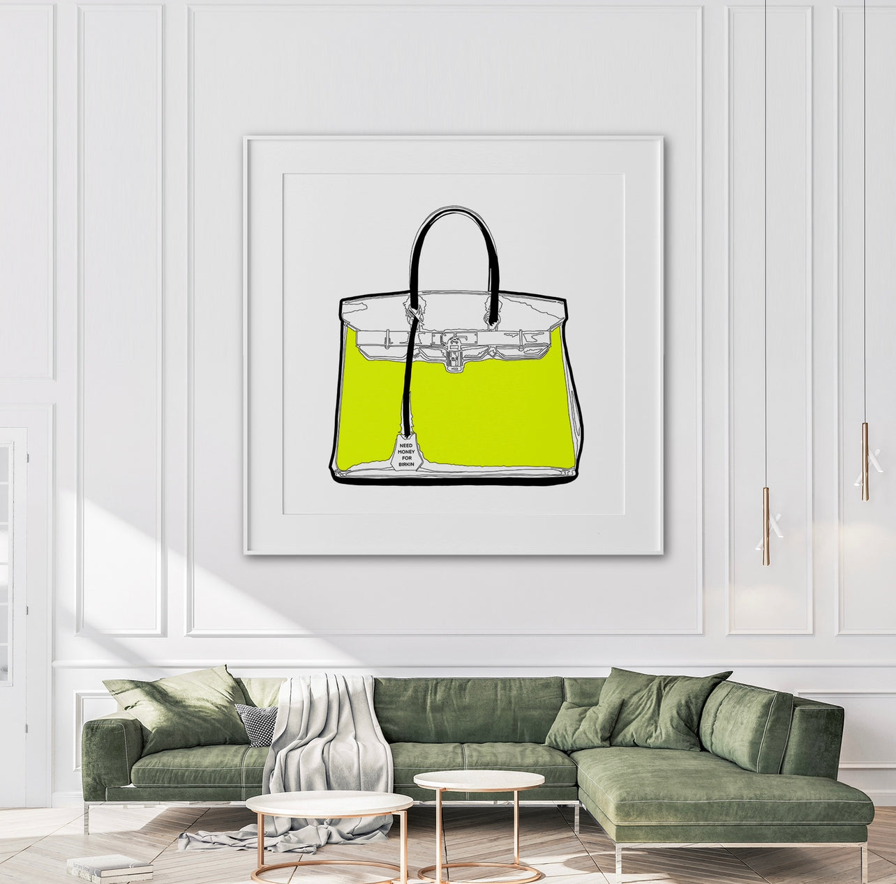 a birkin hermes bag, concept, archival print